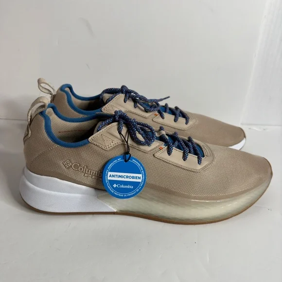 NWT Columbia Men\'s Low Drag PFG Boat Shoes Ancient Fossil/Bright Indigo Buy Columbia mens Low Drag Pfg Sneaker, Steam/Acid Green, 16  main image 3